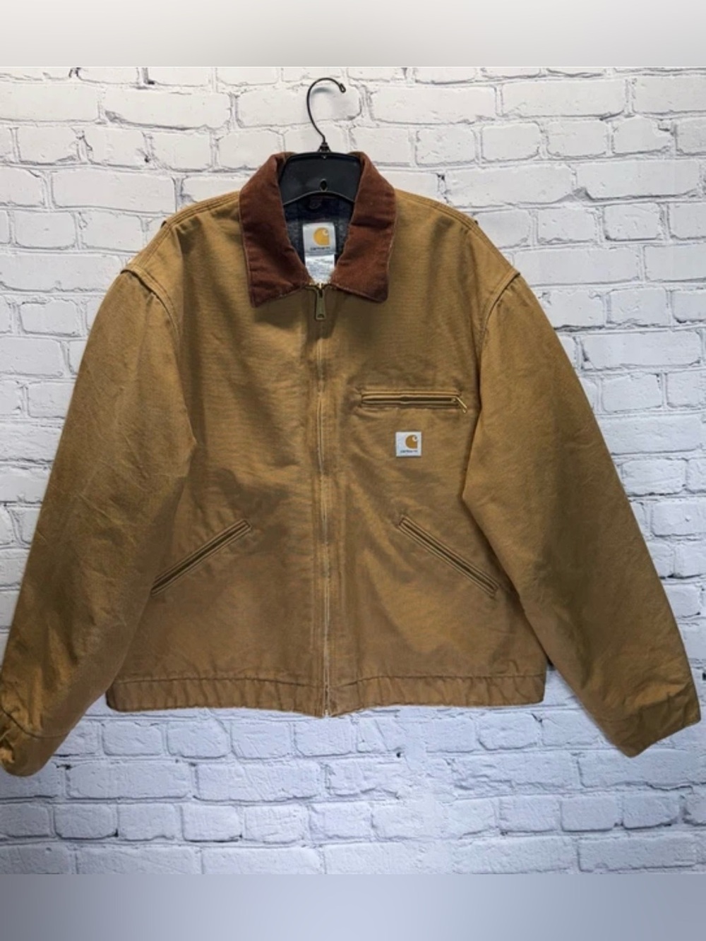 Carhartt Detroit Blanket Lined Jacket J001 BRN Made in USA Men’s XL
